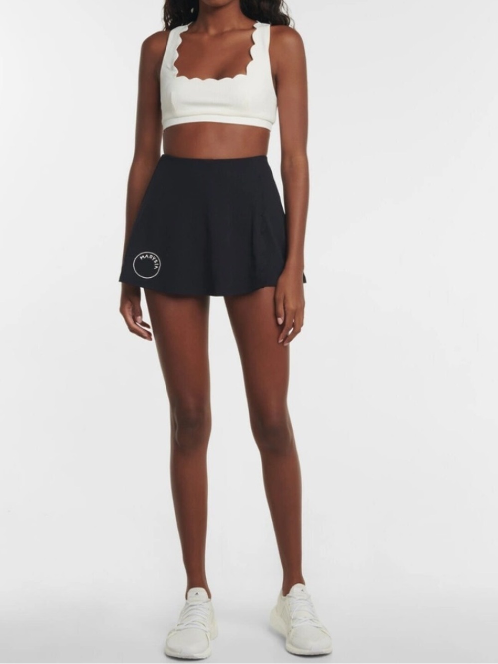 Marysia - Steffi tennis skort black ruffle mini $300 rare summer casual fall